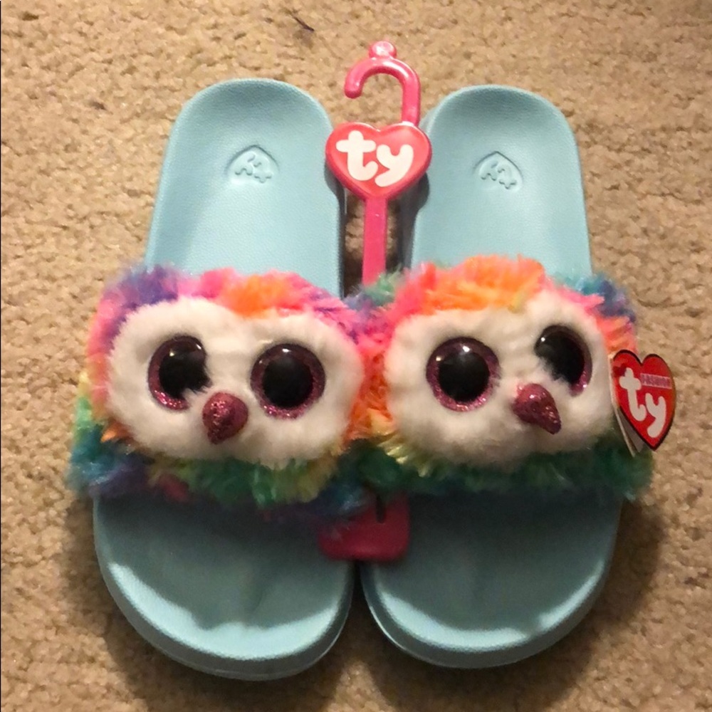 TY girls slippers